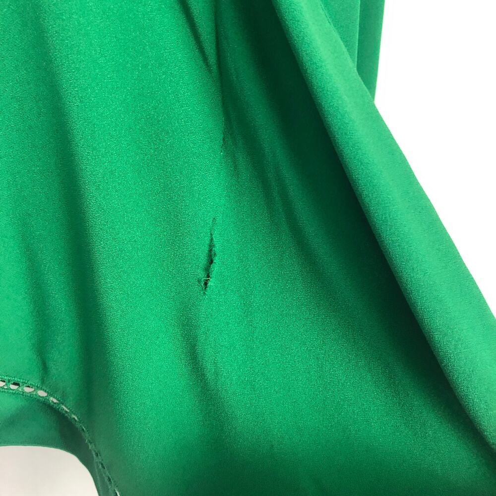 Rachel Zoe Green Sleeveless Ruffle Top Size 8 - Picture 12 of 12